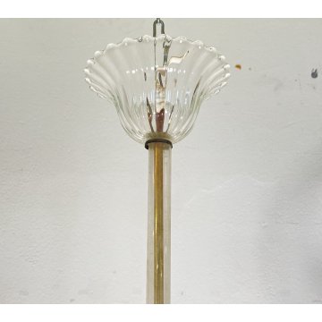 LAMPADARIO VETRO Barovier & TosoDESIGN MURANO TRASPARENTE  VINTAGE LAMP GLASS