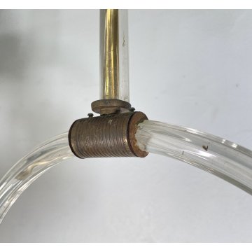 LAMPADARIO VETRO Barovier & TosoDESIGN MURANO TRASPARENTE  VINTAGE LAMP GLASS