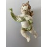 PICCOLO PUTTO CHERUBINO AMORINO ANGIOLETTO RESINA DIPINTO POLICROMIA  9,5 cm/h