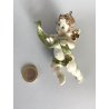 PICCOLO PUTTO CHERUBINO AMORINO ANGIOLETTO RESINA DIPINTO POLICROMIA  9,5 cm/h