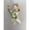 PICCOLO PUTTO CHERUBINO AMORINO ANGIOLETTO RESINA DIPINTO POLICROMIA  9,5 cm/h