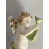 PICCOLO PUTTO CHERUBINO AMORINO ANGIOLETTO RESINA DIPINTO POLICROMIA  9,5 cm/h