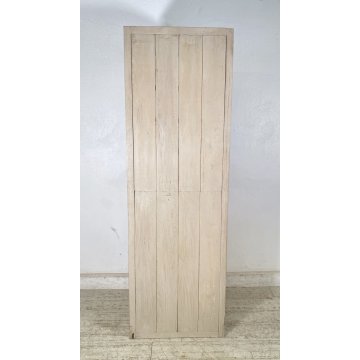 ANTICA CREDENZA VETRINA PRIMI 900 LEGNO DIPINTO DISPENSA LIBRERIA CRISTALLERIA