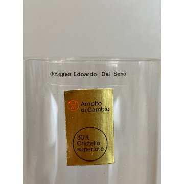 SET 6 CALICI CHAMPAGNE DESIGN Edoardo Dal Seno Arnolfo di Cambio 16,5 cm/h '70