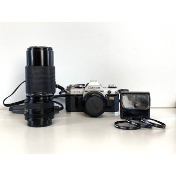 FOTOCAMERA REFLEX CANON AE-1 PROGRAM 35mm LENS FD 50 / 28 / 70-210mm JAPAN '70