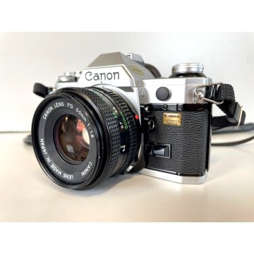 MACCHINA FOTOGRAFICA CANON AE-1 Program FOTOCAMERA REFLEX 35mm LENS 50mm JAPAN