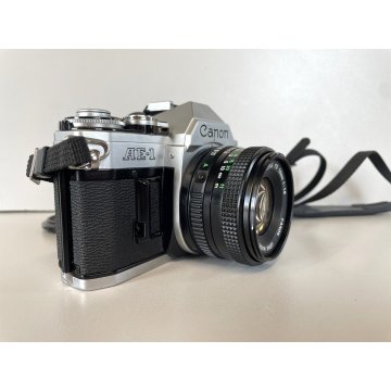 MACCHINA FOTOGRAFICA CANON AE-1 Program FOTOCAMERA REFLEX 35mm LENS 50mm JAPAN