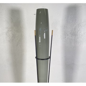 LAMPADA DA TERRA PIANTANA VETRO DANIMARCA DESIGN FLOOR LAMP GLASS ANNI 70