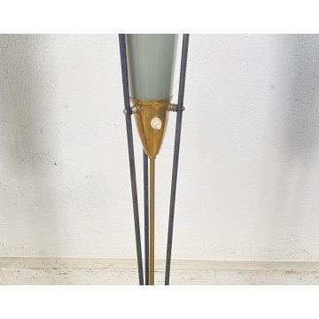 LAMPADA DA TERRA PIANTANA VETRO DANIMARCA DESIGN FLOOR LAMP GLASS ANNI 70