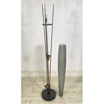 LAMPADA DA TERRA PIANTANA VETRO DANIMARCA DESIGN FLOOR LAMP GLASS ANNI 70