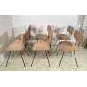 SET 6 SEDIA Augusto Bozzi ANNI 50 Saporiti FERRO STOFFA DESIGN CHAIR VINTAGE