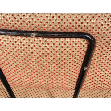 SET 6 SEDIA Augusto Bozzi ANNI 50 Saporiti FERRO STOFFA DESIGN CHAIR VINTAGE
