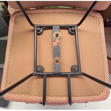 SET 6 SEDIA Augusto Bozzi ANNI 50 Saporiti FERRO STOFFA DESIGN CHAIR VINTAGE