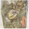 GROSSO VASO CERAMICA ITALY 1900 PORTA OMBRELLI C.A.A FOGLIE AUTUNNO VASE CERAMIC
