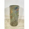 GROSSO VASO CERAMICA ITALY 1900 PORTA OMBRELLI C.A.A FOGLIE AUTUNNO VASE CERAMIC