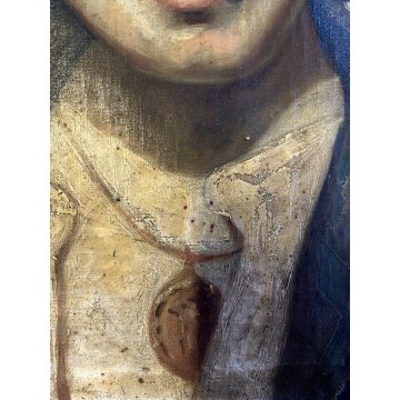 ANTICO QUADRO OLIO R. Frigerio RITRATTO GENERE SCUGNIZZO RAGAZZO con SIGARETTA