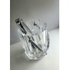 CESTELLO CRISTALLO MOLATO SEVRES PORTAGHIACCIO PINZE ALESSI ICE BUCKET VINTAGE