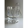 CESTELLO CRISTALLO MOLATO SEVRES PORTAGHIACCIO PINZE ALESSI ICE BUCKET VINTAGE