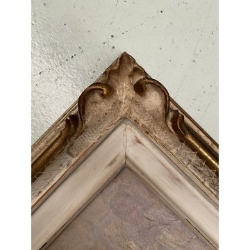 ANTICO QUADRO DIPINTO OLIO MARINA G. Fraschetti PAESAGGIO VEDUTA VENEZIA BARCHE
