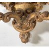 ANTICA GRANDE APPLIQUE SPECCHIERA PUTTO 1800 ANGELO SPECCHIO LEGNO DORATO