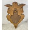 ANTICA GRANDE APPLIQUE SPECCHIERA PUTTO 1800 ANGELO SPECCHIO LEGNO DORATO