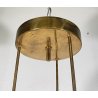 LAMPADARIO ANNI 60 ZERO QUATTRO FONTANA ARTE VETRO OTTONE HANGING LAMP DESIGN
