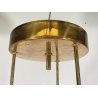 LAMPADARIO ANNI 60 ZERO QUATTRO FONTANA ARTE VETRO OTTONE HANGING LAMP DESIGN