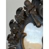 ANTICA CORNICE TAVOLO FERRO ORNATO DECORO FOGLIE RICCIOLI VOLUTE STILE BAROCCO