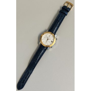BUCHERER Automatic CHRONO 283.500 orologio polso VINTAGE data ACCIAIO ORO montre