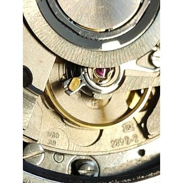 BUCHERER Automatic CHRONO 283.500 orologio polso VINTAGE data ACCIAIO ORO montre