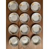 SERVIZIO CAFFE' VINTAGE 11 pers PORCELLANA Sevres DECORATO A MANO ORO ZECCHINO