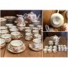 SET CAFFE TE' 12 pers PORCELLANA Herend Hungary DECORO CHINESE BOUQUET RUST '900