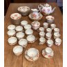 SET CAFFE TE' 12 pers PORCELLANA Herend Hungary DECORO CHINESE BOUQUET RUST '900