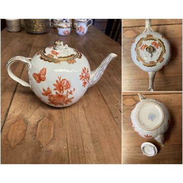 SET CAFFE TE' 12 pers PORCELLANA Herend Hungary DECORO CHINESE BOUQUET RUST '900