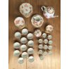 SET CAFFE TE' 12 pers PORCELLANA Herend Hungary DECORO CHINESE BOUQUET RUST '900