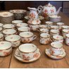 SET CAFFE TE' 12 pers PORCELLANA Herend Hungary DECORO CHINESE BOUQUET RUST '900