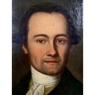 ANTICO DIPINTO OLIO J. M. Schwabeda RITRATTO NOBILUOMO AEtatis 36 annos 1787