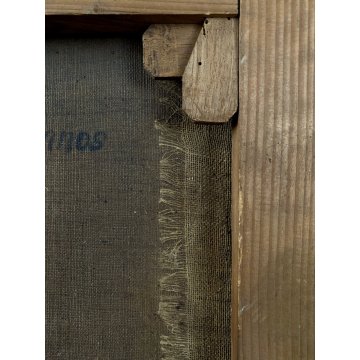 ANTICO DIPINTO OLIO J. M. Schwabeda RITRATTO NOBILUOMO AEtatis 36 annos 1787
