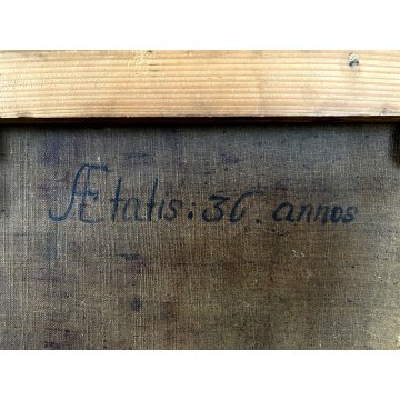 ANTICO DIPINTO OLIO J. M. Schwabeda RITRATTO NOBILUOMO AEtatis 36 annos 1787