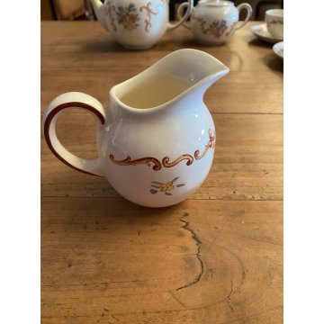 SERVIZIO TE 4 pers  CERAMICA RICHARD-GINORI San Cristoforo DECORATA A MANO FIORI