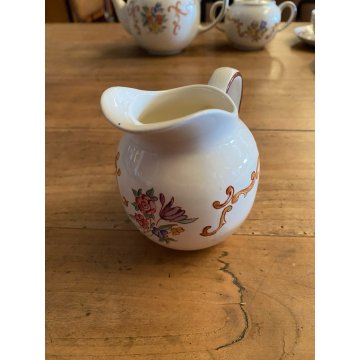 SERVIZIO TE 4 pers  CERAMICA RICHARD-GINORI San Cristoforo DECORATA A MANO FIORI