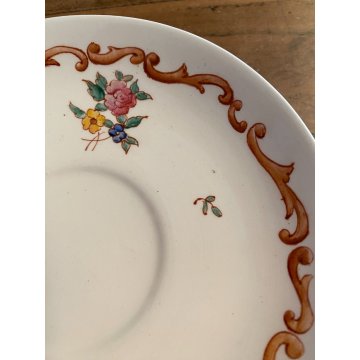 SERVIZIO TE 4 pers  CERAMICA RICHARD-GINORI San Cristoforo DECORATA A MANO FIORI