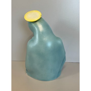 ANTICA MADONNA DELL' AMORE CERAMICA LENCI ELENA SCAVINI TORINO EPOCA 900 UCCELLI
