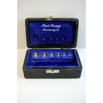 ANTICO Set PESI BILANCIA OTTONE CROMATO Paul Bunge HAMBURG 23 FARMACIA Primo 900