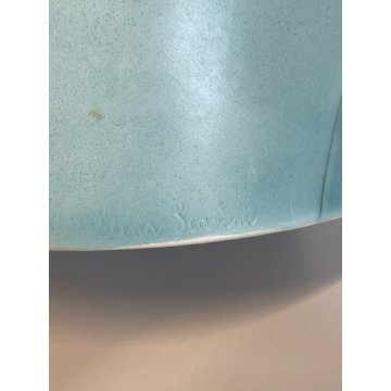 ANTICA MADONNA DELL' AMORE CERAMICA LENCI ELENA SCAVINI TORINO EPOCA 900 UCCELLI