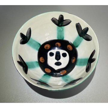 RARA CIOTOLA CERAMICA PABLO PICASSO MADOURA VISAGE A.R. 290 EPOCA 1950 FACE 1950