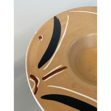 POSACENERE DESIGN CERAMICA LAURA FIUME ANNI 90 DECORO VINTAGE CIOTOLA PORTA LUME