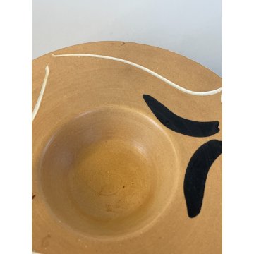 POSACENERE DESIGN CERAMICA LAURA FIUME ANNI 90 DECORO VINTAGE CIOTOLA PORTA LUME