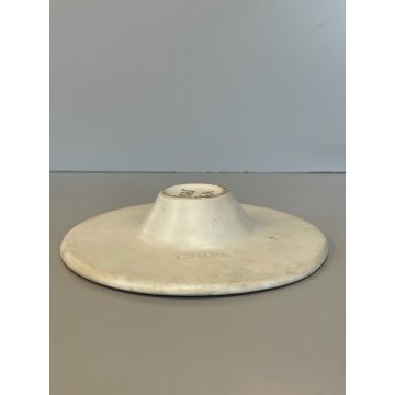 POSACENERE DESIGN CERAMICA LAURA FIUME ANNI 90 DECORO VINTAGE CIOTOLA PORTA LUME