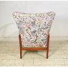 POLTRONA RECLINABILE Paolo Buffa ANNI 50 LEGNO FAGGIO TESSUTO ARMCHAIR ITALY